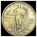 1917 Type 1 Standing Liberty Quarter CHOICE AU