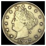 1902 Liberty Head Nickel CLOSELY UNCIRCULATED