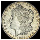 1901-S Silver Morgan Dollar CLOSELY UNCIRCULATED