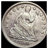 1858 Seated Liberty Half Dime NEARLY UNCIRCULATED