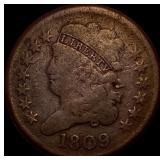 1809 Classic Head Half Cent LIGHTLY CIRCULATED