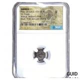 Judaea Alex, Jannaeus 103-76 BC Bronze Purtah NGC