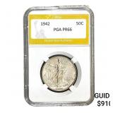1942 Walking Liberty Half Dollar PGA PR66