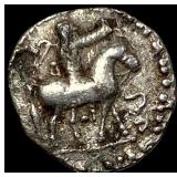 Indo-Scythian 58-12 BC Silver Drachm NEARLY UNCIR