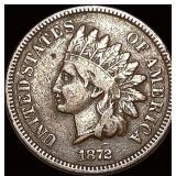 1872 Indian Head Cent NICELY CIRCULATED