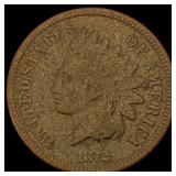 1872 Indian Head Cent NICELY CIRCULATED