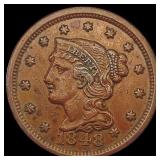 1848 Braided Hair Large Cent LIGHTLY CIRCULATED