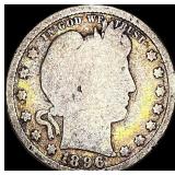 1896-S Barber Half Dollar NICELY CIRCULATED