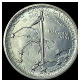 1936 Silver Cleveland Centennial Half Dollar GEM