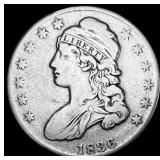 1836 Capped Bust Silver Half Dollar ABOUT UNCIRCUL