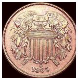 1864 Copper Two-Cent Piece CLOSELY UNCIRCULATED