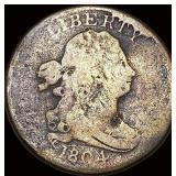 1804 Draped Bust Half Cent NICELY CIRCULATED