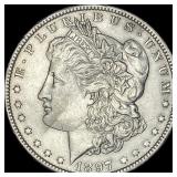 1897 Silver Morgan Dollar CLOSELY UNCIRCULATED