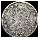 1821 Capped Bust Dime NICELY CIRCULATED