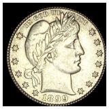 1899 Barber Silver Quarter UNCIRCULATED