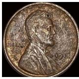 1918-D Lincoln Wheat Cent NEARLY UNCIRCULATED