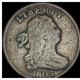 1803 Draped Bust Half Cent LIGHTLY CIRCULATED