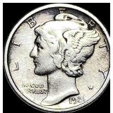 1921-D Silver Mercury Dime CLOSELY UNCIRCULATED