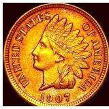 1907 Indian Head Cent GEM BU