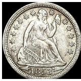 1853 Arrows Seated Liberty Dime CLOSELY  UNCIRCUL
