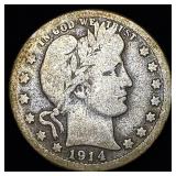 1914 Barber Quarter NICELY CIRCULATED