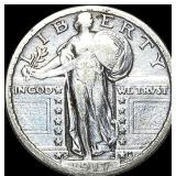 1917-S Silver Standing Liberty Quarter  LIGHTLY C