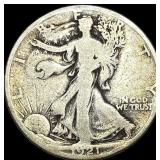 1921-S Silver Walking Liberty Half Dollar  NICELY