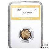 1864 Indian Head Cent PGA MS64