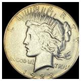 1928-S Silver Peace Dollar  CHOICE AU