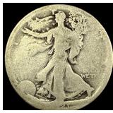 1921-S Silver Walking Liberty Half Dollar NICELY C
