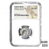 Roman Valerian I, AD 253-260 BI Dbl-Denarius NGC