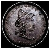 1863 Civil War Token - Liberty and Union LIGHTLY C