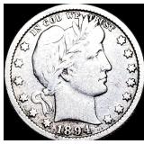 1894 Barber Quarter LIGHTLY CIRCULATED