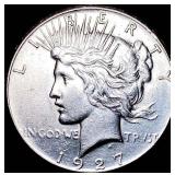 1927 Silver Peace Dollar CLOSELY UNCIRCULATED