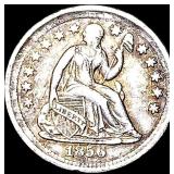1856 Silver Half Dime NEARLY UNCIRCULATED