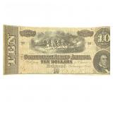 1864 $10 Confederate States of America