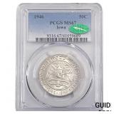1946 CAC Iowa Half Dollar PCGS MS67