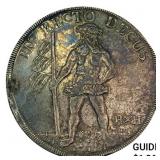 1712 HH German Hannover Silver Thaler CLOSELY UNCI