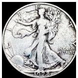 1928-S Silver Walking Liberty Half Dollar LIGHTLY