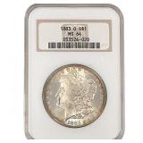 1883-O Morgan Silver Dollar NGC MS64