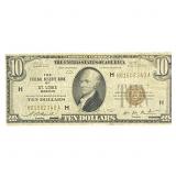 1929 $10 Federal Reserve Bank St.Louis,MI