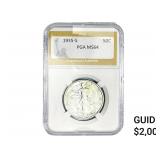 1935-S Walking Liberty Half Dollar PGA MS64
