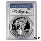 1989-S Silver Eagle PCGS PR70 DCAM Thomas D Rogers