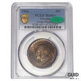 1936 CAC Cleveland Half Dollar PCGS MS66+