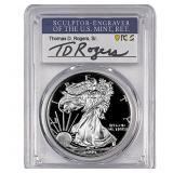 1999-P Silver Eagle PCGS PR70 DCAM Thomas D Rogers