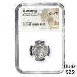 Roman Valerian I, AD 253-260 BI Dbl-Denarius NGC