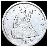 1875-S Silver Twenty Cents LIGHTLY CIRCULATED