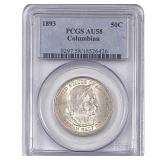 1893 Columbian Expo Half Dollar PCGS AU58