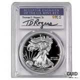 2001-W Silver Eagle PCGS PR70 DCAM Thomas D Rogers