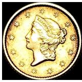 1851-C Gold $1 Liberty Head CLOSELY UNCIRCULATED
